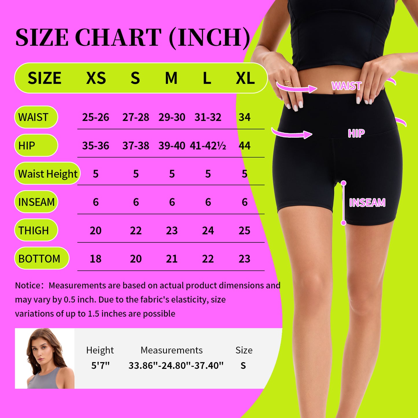 365 FITGO Ultrasoft High-rise Bike Shorts 6''
