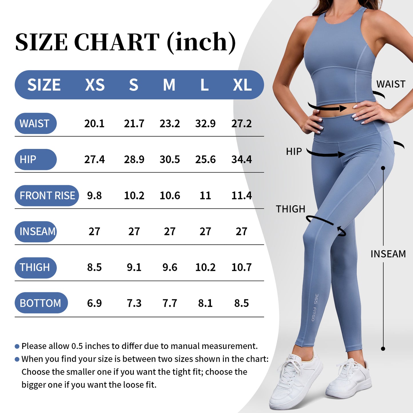 Swift-pocket Leggings with Side Pockets 27"