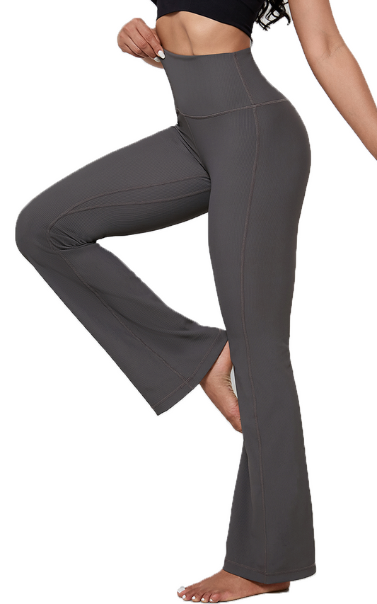 Legging évasé côtelé taille haute 32"